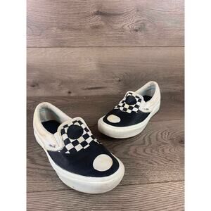 Vans Slip-On CompfyCush Sneakers Sz US 6 Black/White Checkered Skateboard Shoes